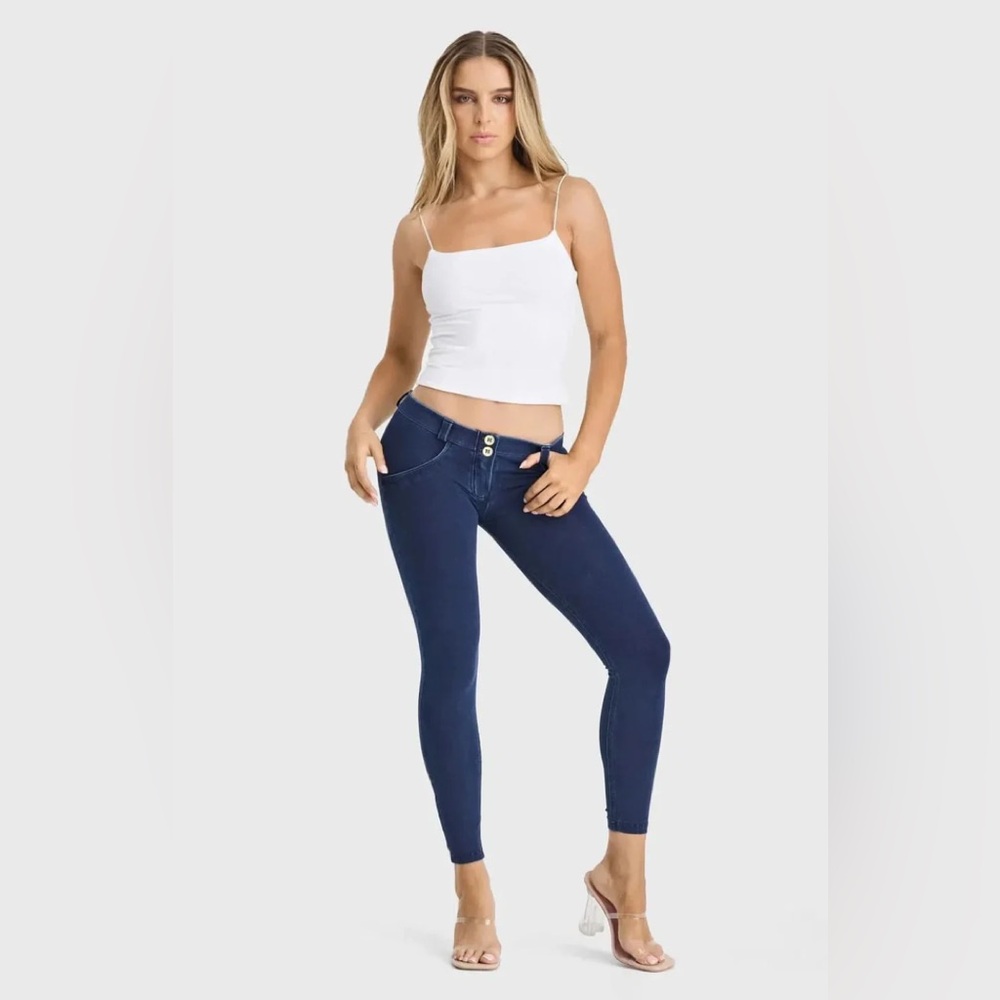 freddy WR.UP medium wash low rise legging jeans Sz M